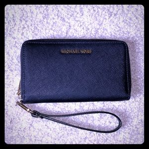 Michael Kors Black Wristlet